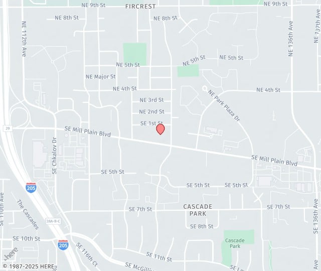 Location Map: 12306 SE Mill Plain Blvd, #100 Vancouver, Washington 98684